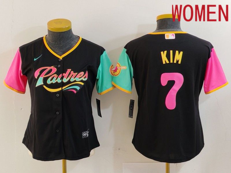 Youth San Diego Padres #7 Kim Black City Edition 2024 Nike MLB Jersey style 14